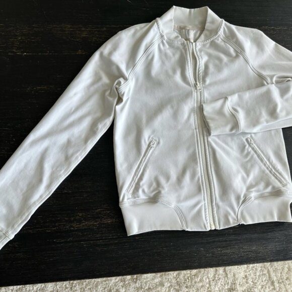 lululemon athletica White Zip-Up Jacket - Picture 1 of 2